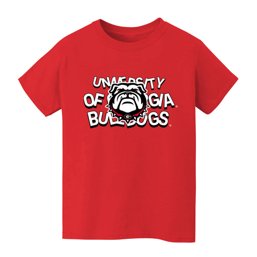 Georgia Bulldogs Boys Game Day Red Cotton Short Sleeve Tee