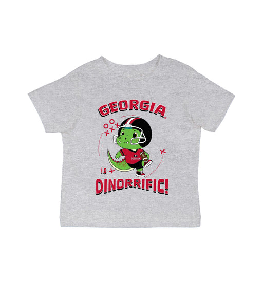 Georgia Bulldogs Vive La Fete Dinorrific Grey Cotton Short Sleeve Tee