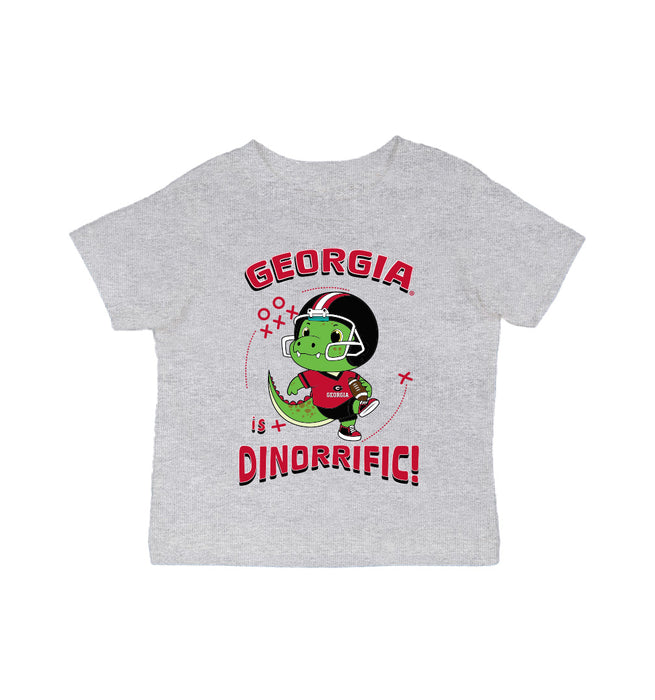 Georgia Bulldogs Vive La Fete Dinorrific Grey Cotton Short Sleeve Tee