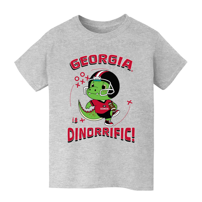 Georgia Bulldogs Vive La Fete Dinorrific Grey Cotton Short Sleeve Tee