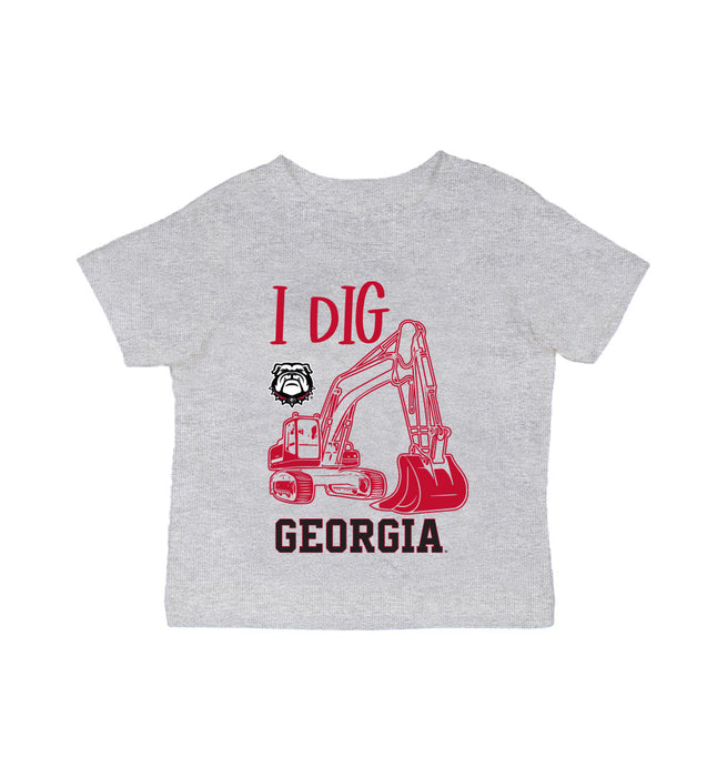 Georgia Bulldogs Vive La Fete ExcavatorGrey Cotton Short Sleeve Tee
