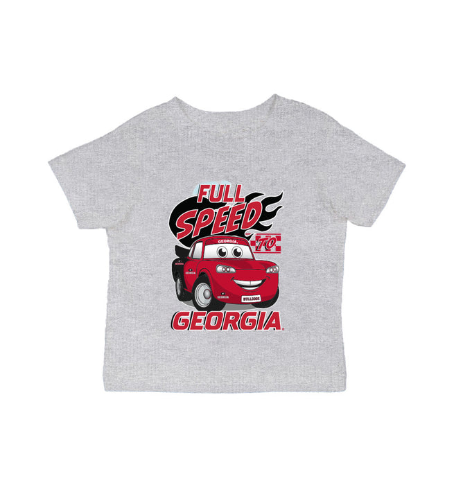 Georgia Bulldogs Vive La Fete Full Speed Grey Cotton Short Sleeve Tee
