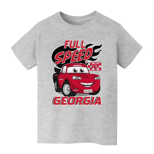 Georgia Bulldogs Vive La Fete Full Speed Grey Cotton Short Sleeve Tee