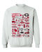 Georgia Bulldogs Hand Sketched Vive La Fete Impressions White Cotton Crewneck Sweatshirt for Women
