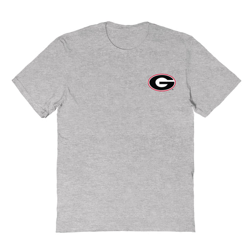 Georgia Bulldogs Vive La Fete Impressions Artwork Grey Womens Cotton Tshirt