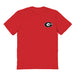 Georgia Bulldogs Vive La Fete Impressions Artwork Red Womens Cotton Tshirt