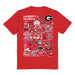 Georgia Bulldogs Vive La Fete Impressions Artwork Red Womens Cotton Tshirt - Vive La Fête - Online Apparel Store