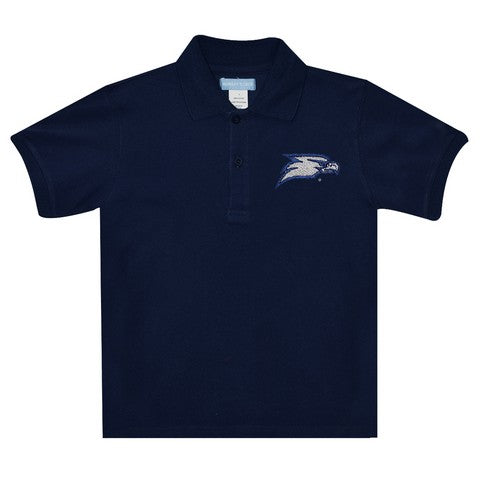 Georgia Southern Embroidered Short Sleeve Navy Polo Box Shirt