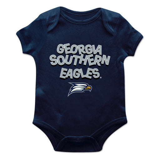 Georgia Southern Eagles Vive La Fete Infant Game Day Navy Short Sleeve Bodysuit
