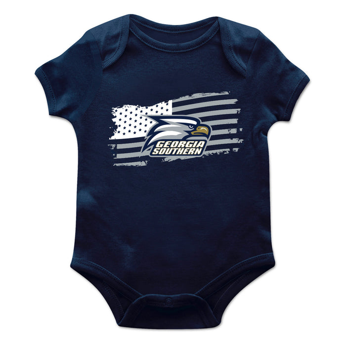 Georgia Southern Eagles Vive La Fete Infant Game Day Navy Short Sleeve Bodysuit