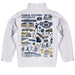 Georgia Southern Eagles Hand Sketched Vive La Fete Impressions Artwork White Boys Quarter Zip Pullover - Vive La Fête - Online Apparel Store