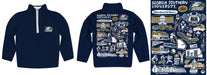 Georgia Southern Eagles Hand Sketched Vive La Fete Impressions Artwork Navy Boys Quarter Zip Pullover - Vive La Fête - Online Apparel Store