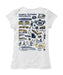 Georgia Southern Eagles Hand Sketched Vive La Fete Impressions Artwork White Girls Cotton Short Sleeve Tee - Vive La Fête - Online Apparel Store
