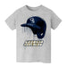 Georgia Southern Eagles Original Dripping Baseball Helmet Grey Cotton T-Shirt  by Vive La Fete