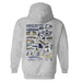 Georgia Southern Eagles Hand Sketched Artwork Cotton Fleece Women Hoodie - Vive La Fête - Online Apparel Store