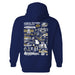 Georgia Southern Eagles Hand Sketched Artwork Cotton Fleece Women Hoodie - Vive La Fête - Online Apparel Store