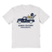 Georgia Southern Eagles Hand Sketched Vive La Fete Impressions Truck White T-shirt for Women