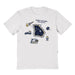 Georgia Southern Eagles Hand Sketched Vive La Fete Impressions Icones White T-shirt for Women