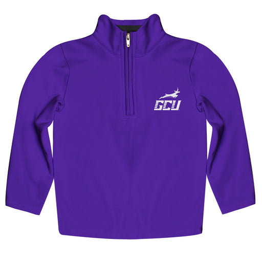 Grand Canyon Lopes Vive La Fete Logo and Mascot Name Womens Purple Quarter Zip Pullover