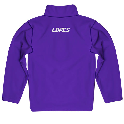 Grand Canyon Lopes Vive La Fete Logo and Mascot Name Womens Purple Quarter Zip Pullover - Vive La Fête - Online Apparel Store
