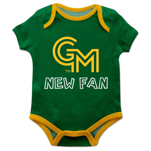 George Mason Patriots Vive La Fete Infant Game Day Green Short Sleeve Bodysuit New Fan Logo and Name Bodysuit - Vive La Fête - Online Apparel Store