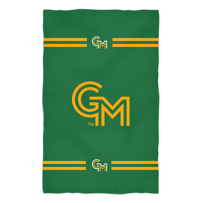 George Mason Patriots Vive La Fete Game Day Absorbent Premium Green Beach Bath Towel 51 x 32" Logo and Stripes - Vive La Fête - Online Apparel Store