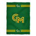 George Mason Patriots Vive La Fete Game Day Soft Premium Fleece Green Throw Blanket 40" x 58" Logo and Stripes - Vive La Fête - Online Apparel Store