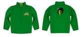 George Mason Patriots Vive La Fete Game Day Solid Green Quarter Zip Pullover Sleeves - Vive La Fête - Online Apparel Store