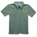 George Mason Patriots Embroidered Hunter Green Stripes Short Sleeve Polo Box Shirt - Vive La Fête - Online Apparel Store