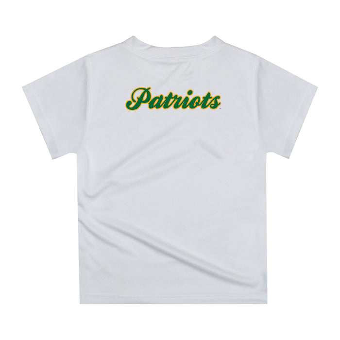 George Mason Patriots Original Dripping Baseball Hat Boys T-Shirt by Vive La Fete - Vive La Fête - Online Apparel Store