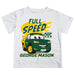 George Mason Patriots Vive La Fete Toy Racing Car Boys Game Day White Short Sleeve Tee