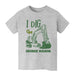George Mason Patriots Vive La Fete Excavator Heather Grey Cotton Short Sleeve Tee