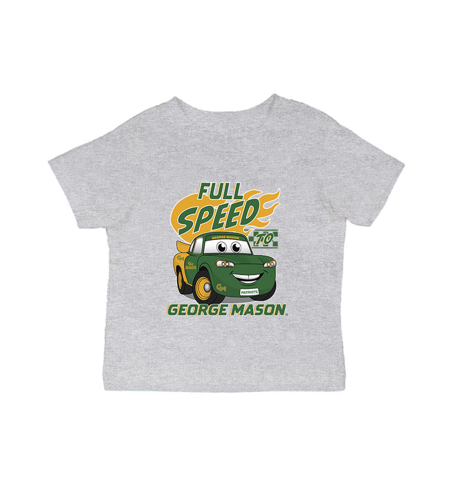 George Mason Patriots Vive La Fete Full Speed Heather Grey Cotton Short Sleeve Tee