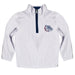 Gonzaga University Bulldogs Zags GU Hand Sketched Vive La Fete Impressions Artwork  White Quarter Zip Pullover V1