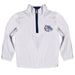 Gonzaga University Bulldogs Zags GU Hand Sketched Vive La Fete Impressions Artwork  White Quarter Zip Pullover V1