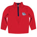 Gonzaga University Bulldogs Zags GU Hand Sketched Vive La Fete Impressions Artwork  Red Quarter Zip Pullover V1