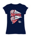 Gonzaga Bulldogs Zags GU Girl´s Fitted Cotton T-shirt Navy