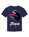 Gonzaga University Bulldogs Zags GU Original Dripping Baseball Helmet Navy T-Shirt Cotton by Vive La Fete