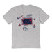 Gonzaga Bulldogs Zags GU Hand Sketched Vive La Fete Impressions Icones Kids Grey T-shirt