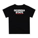 Georgia State Panthers Original Dripping Football Helmet Black T-Shirt by Vive La Fete - Vive La Fête - Online Apparel Store