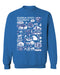 Georgia State Panthers Vive La Fete Impressions Light Blue Cotton Crewneck Sweatshirt for Women