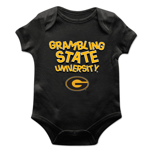 Grambling State Tigers GSU Vive La Fete Infant Game Day Black Short Sleeve Bodysuit