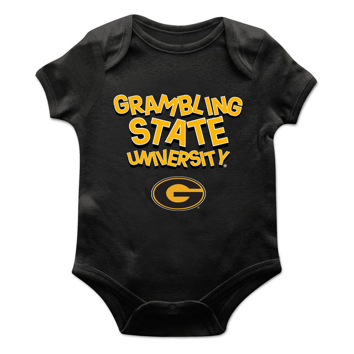 Grambling State Tigers GSU Vive La Fete Infant Game Day Black Short Sleeve Bodysuit