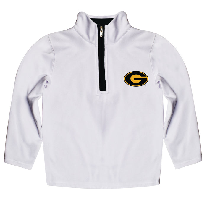 Grambling State Tigers GSU Hand Sketched Vive La Fete Impressions Artwork  White Quarter Zip Pullover V1