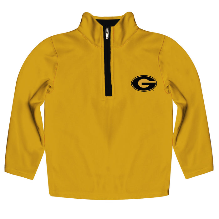 Grambling State Tigers GSU Hand Sketched Vive La Fete Impressions Artwork  Gold Quarter Zip Pullover V1