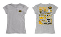 Grambling State Tigers GSU Hand Sketched Vive La Fete Impressions Artwork Grey Girls Cotton Short Sleeve Tee - Vive La Fête - Online Apparel Store