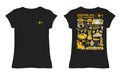 Grambling State Tigers GSU Hand Sketched Vive La Fete Impressions Artwork Black Girls Cotton Short Sleeve Tee - Vive La Fête - Online Apparel Store
