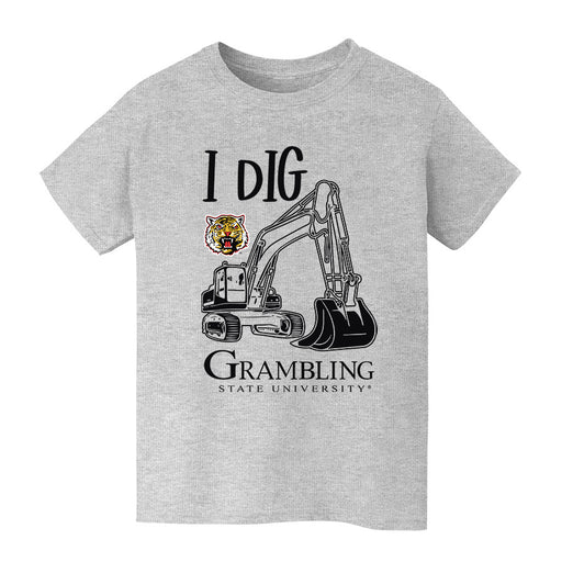 Grambling State Tigers GSU Vive La Fete Excavator Heather Grey Cotton Short Sleeve Tee