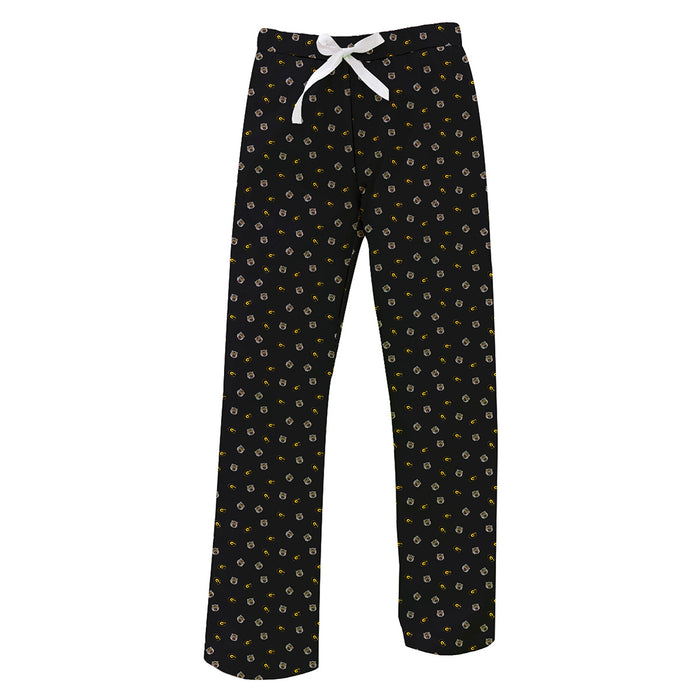 Grambling State Tigers Vive La Fete Game Day All Over Logo Women Black Lounge Pants