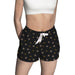 Grambling State Tigers Vive La Fete Game Day All Over Logo Women Black Lounge Shorts